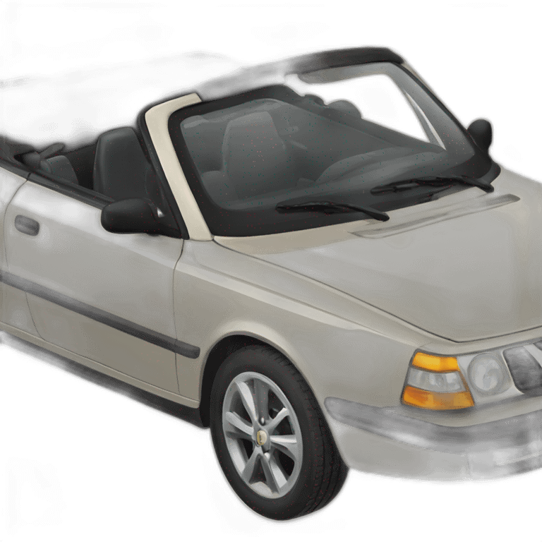 Saab convertible emoji