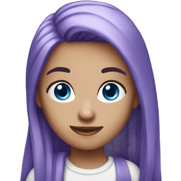 girl (long purple hair) (blue eyes) (fair skin)  emoji