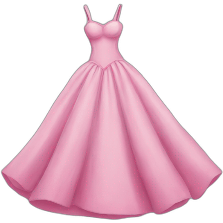 Pink gown emoji