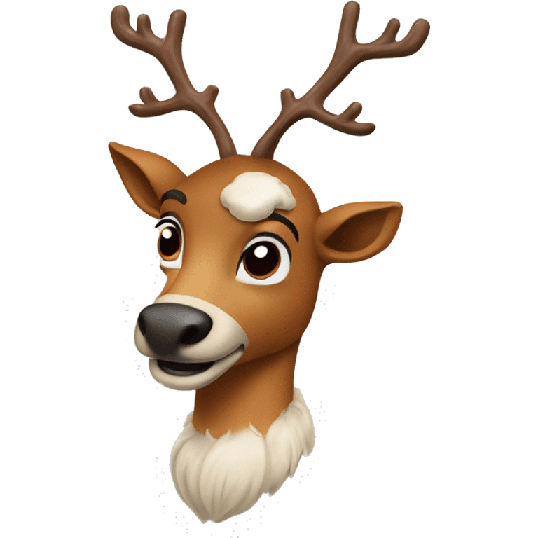 rudolpf the red nosed reindeer emoji