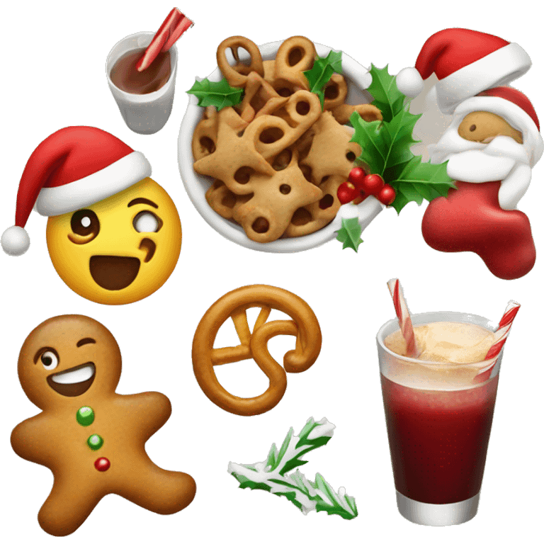 Christmas theme food and drinks emoji