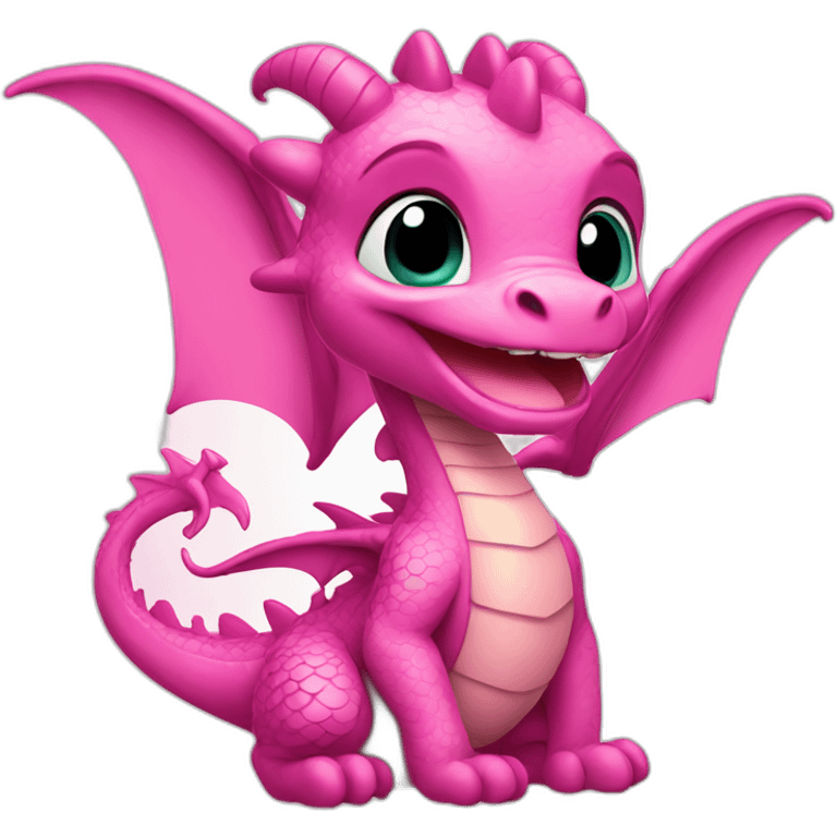 dragon cute disney pink emoji