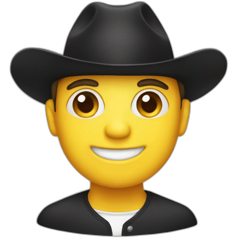 Black hat emoji