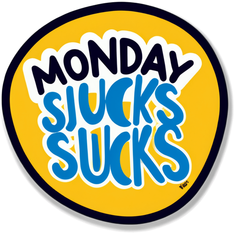 Monday Sucks emoji