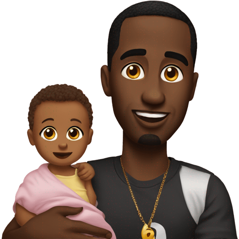 Diddy with a baby emoji