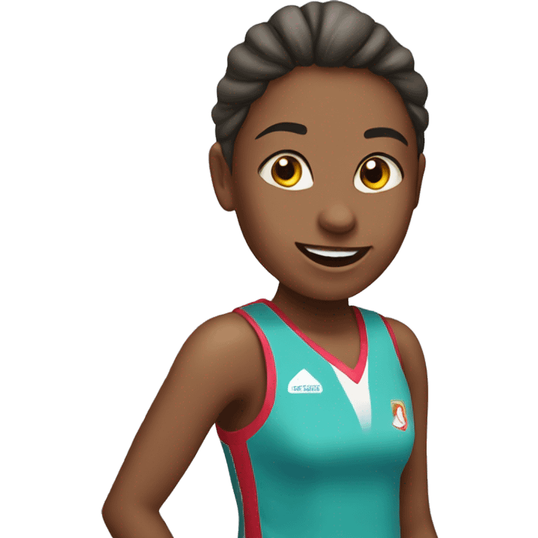 Girl playing netball emoji