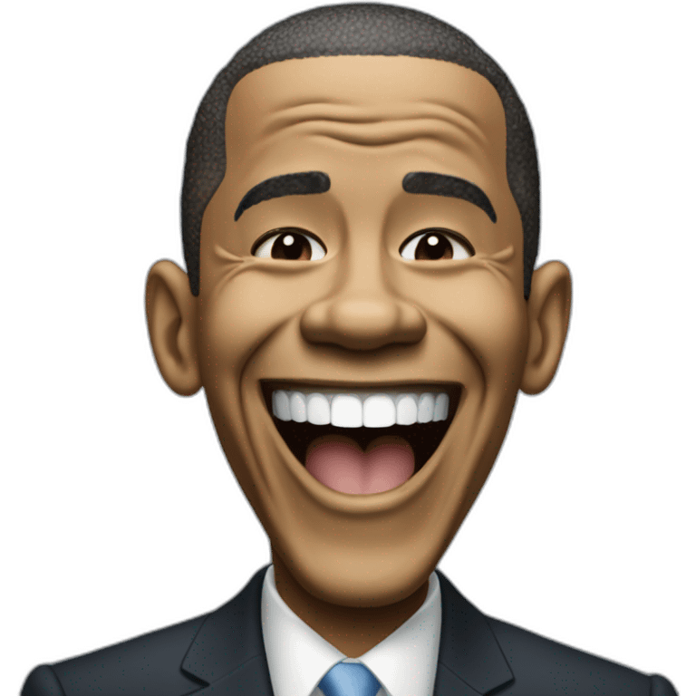 barac obama laugh emoji