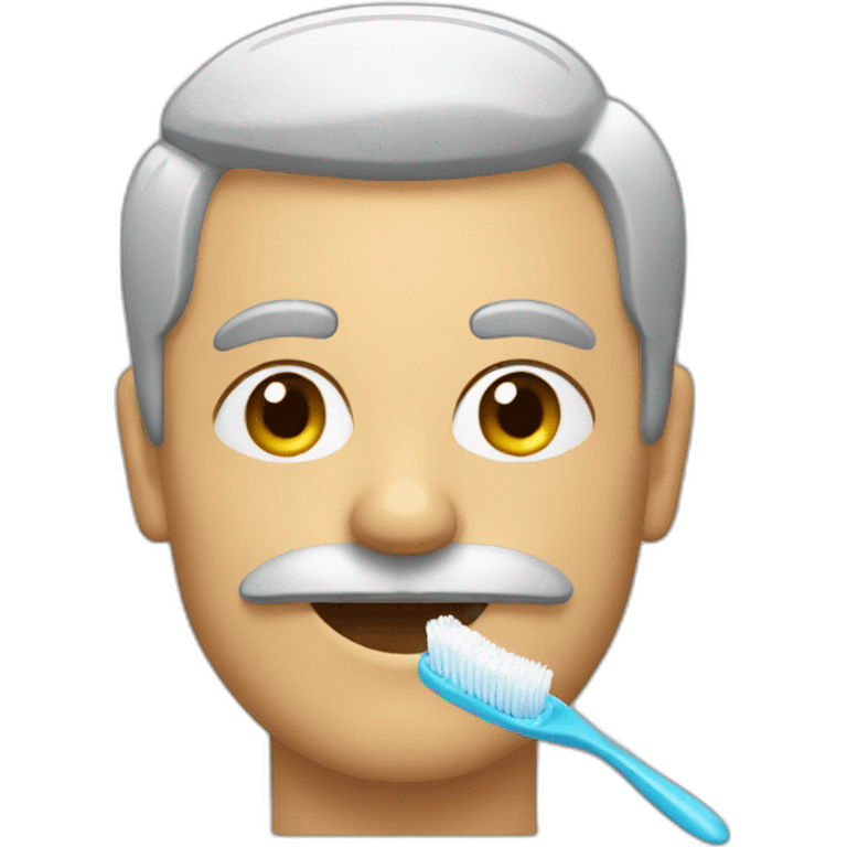 a man with toothbrush mustache emoji