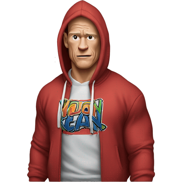 John cena with hoodie emoji