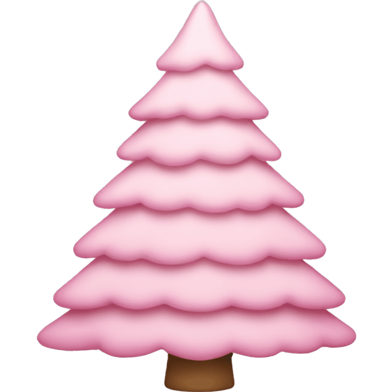 Light Pink Christmas tree  emoji