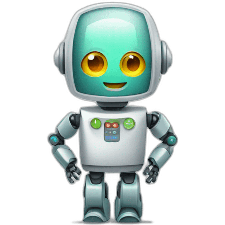 Robot nutritionist  emoji