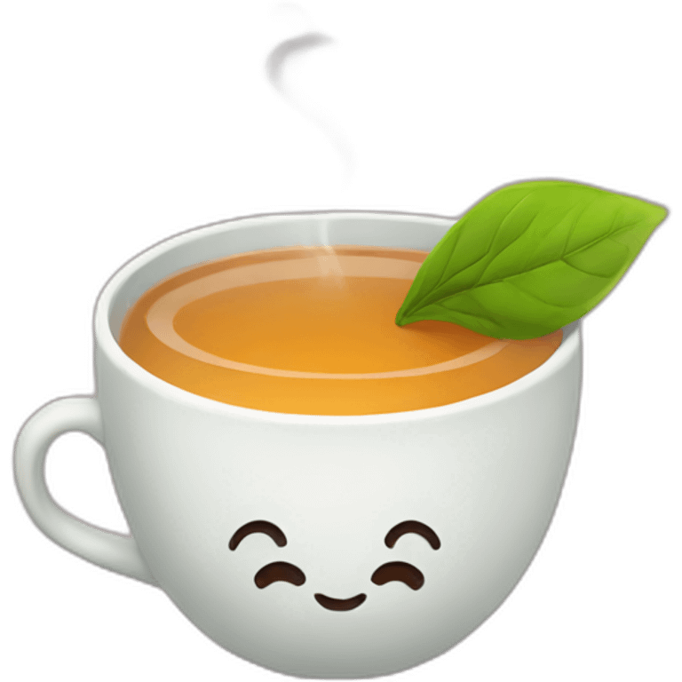 Cute tea emoji