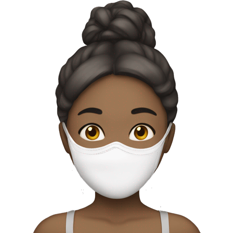 Girl with mask  emoji