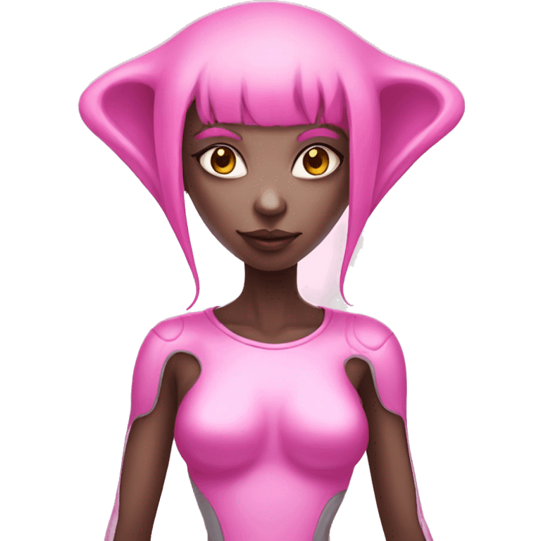 Pink alien girl emoji