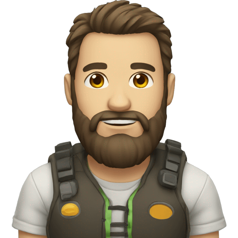 gamer with beard emoji