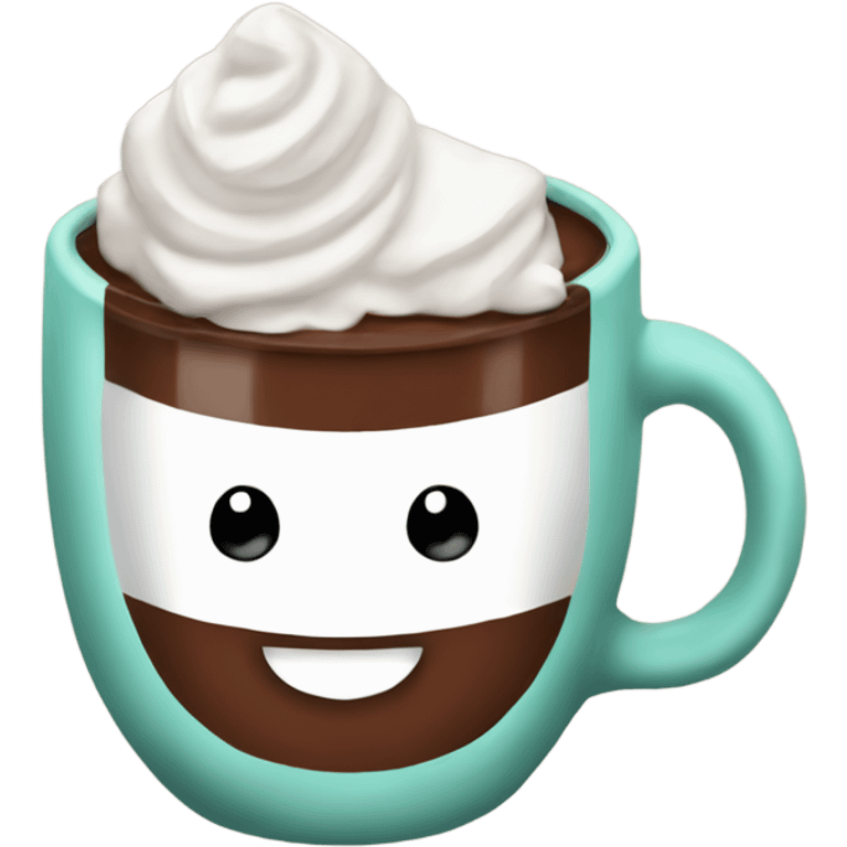 peppermint hot chocolate  emoji