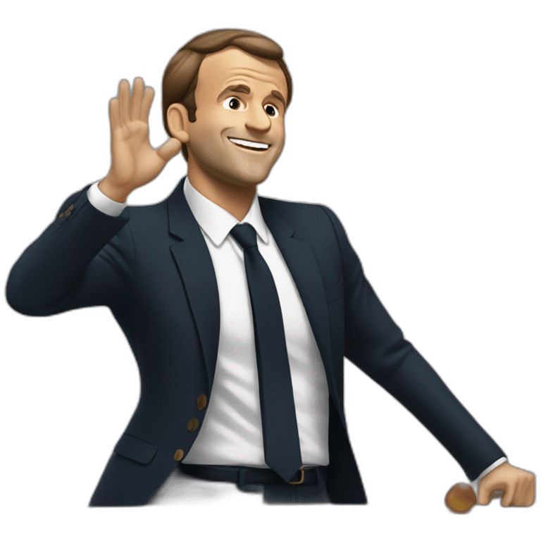 macron qui dab emoji