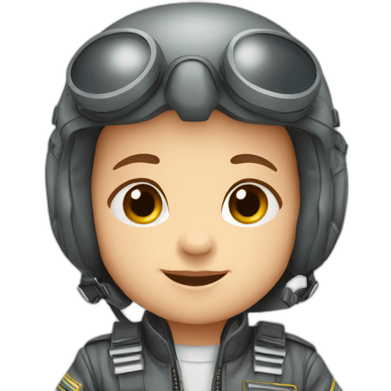 Baby pilot emoji