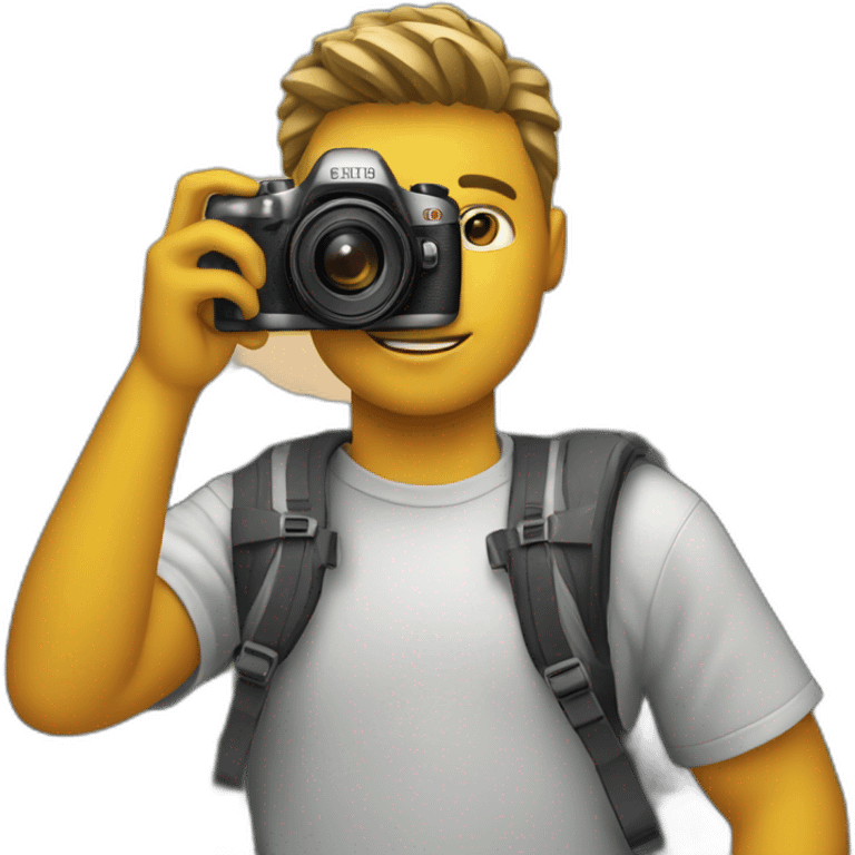 Person with camera on mountain emoji