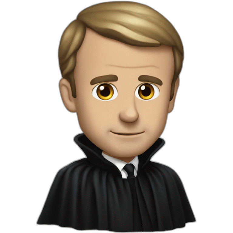 Emmanuel Macron en dark vador emoji