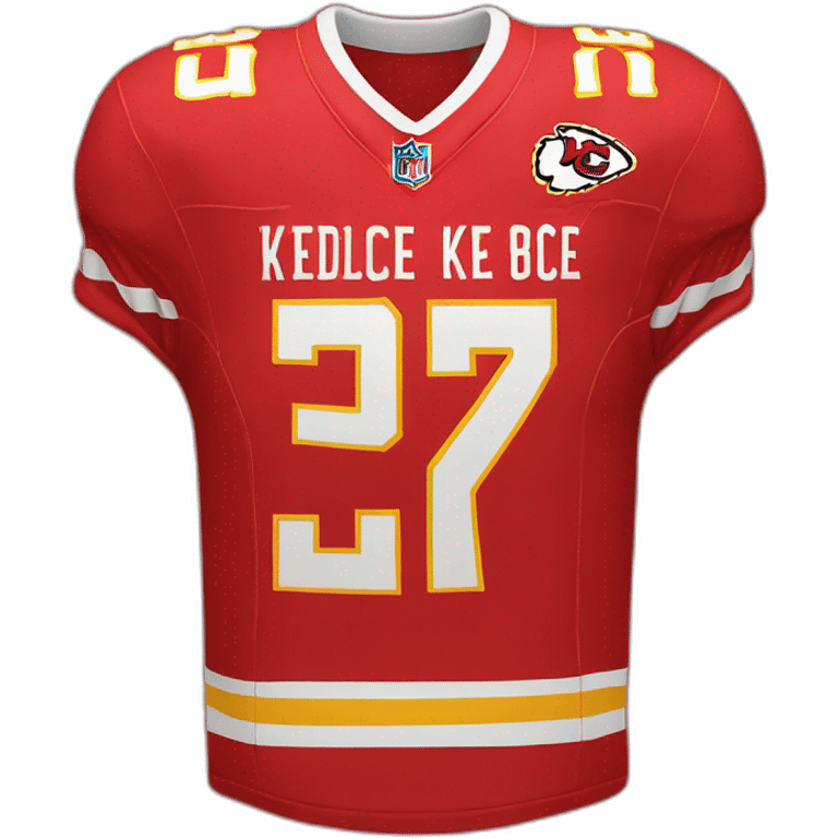 red Travis Kelce jersey emoji