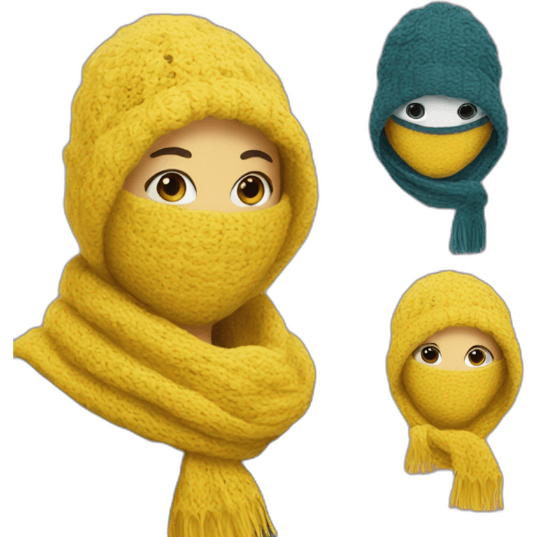 scarf mask emoji