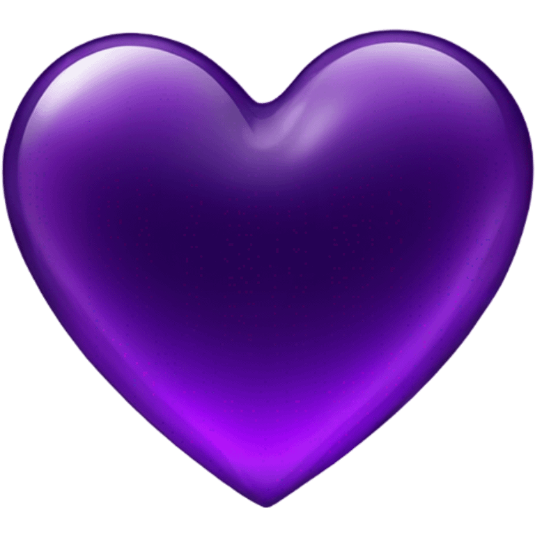 Shiny glass dark purple heart  emoji