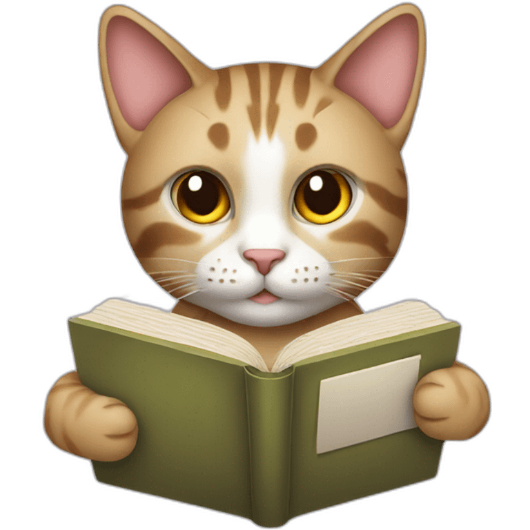 cat with book emoji