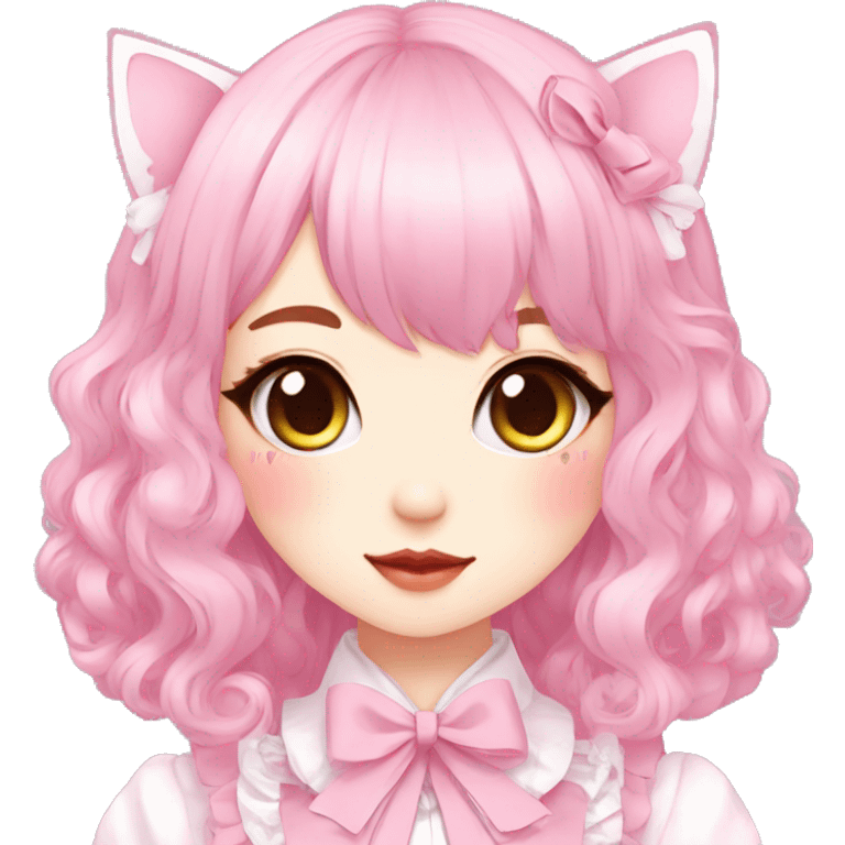 Pastel Kawaii Cute Beautiful Elegant Pretty Anime Punk Lolita Catgirl emoji