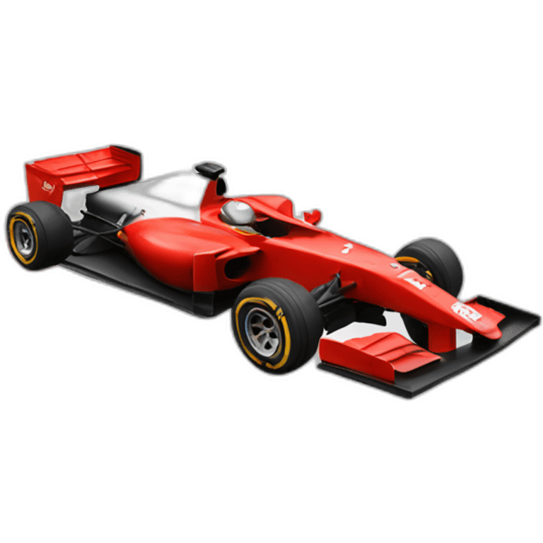 red formula 1 car emoji