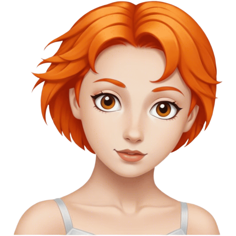 Ballet dancer with orange hair emoji