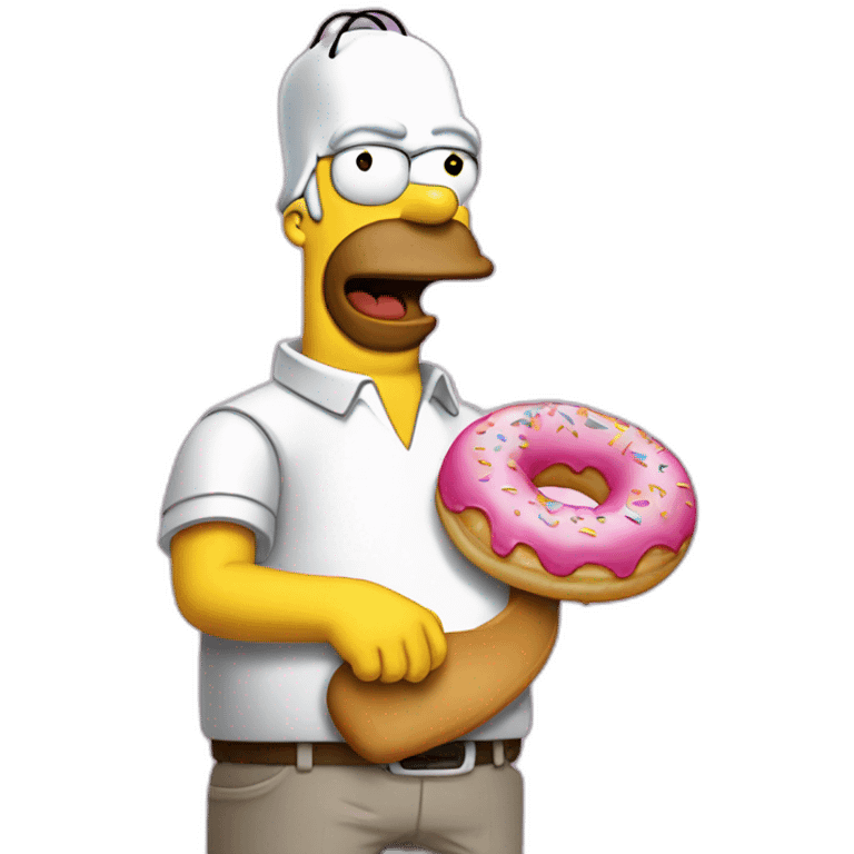 homer comiendo donuts emoji