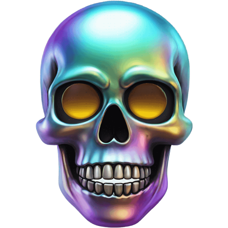 Skull multi chrome emoji