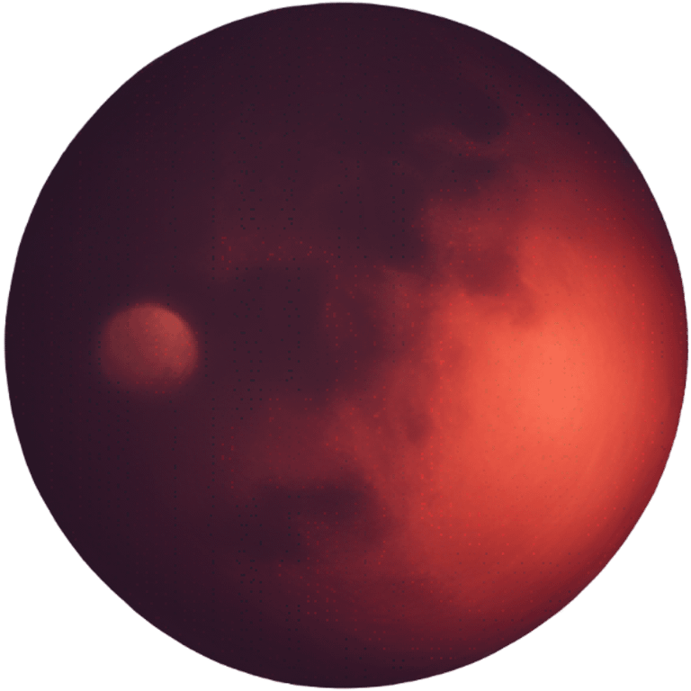 Red moon emoji