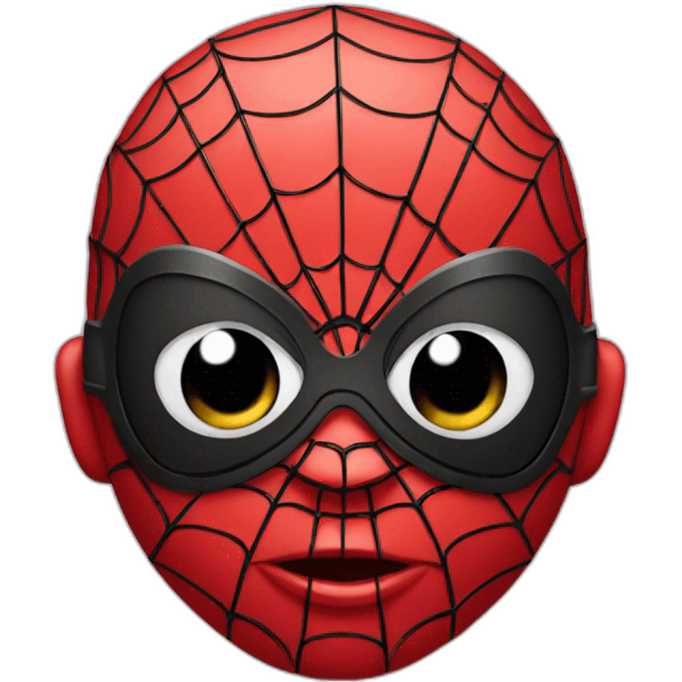 Baby Spiderman with mask emoji