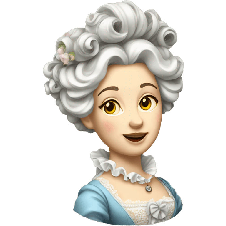 Rococo lady emoji