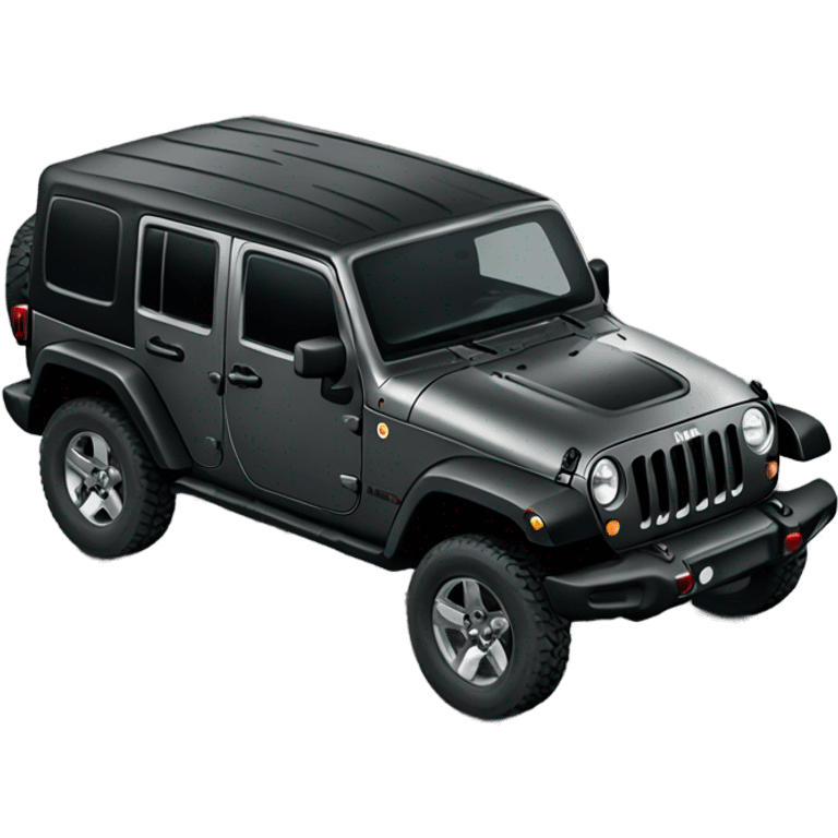 Black jeep wrangler rubicon  emoji