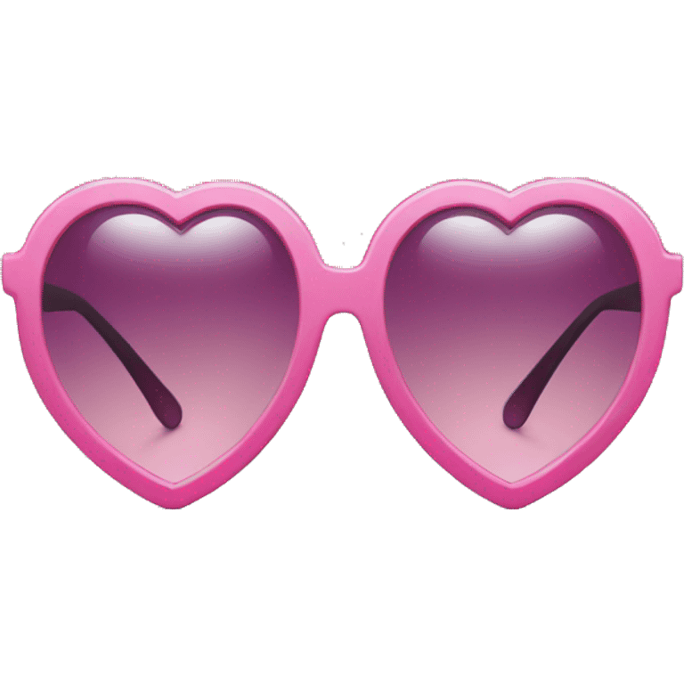 Pink heart sunglasses  emoji