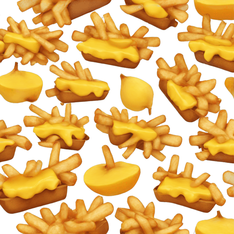 Poutine qui mangue un poutine emoji