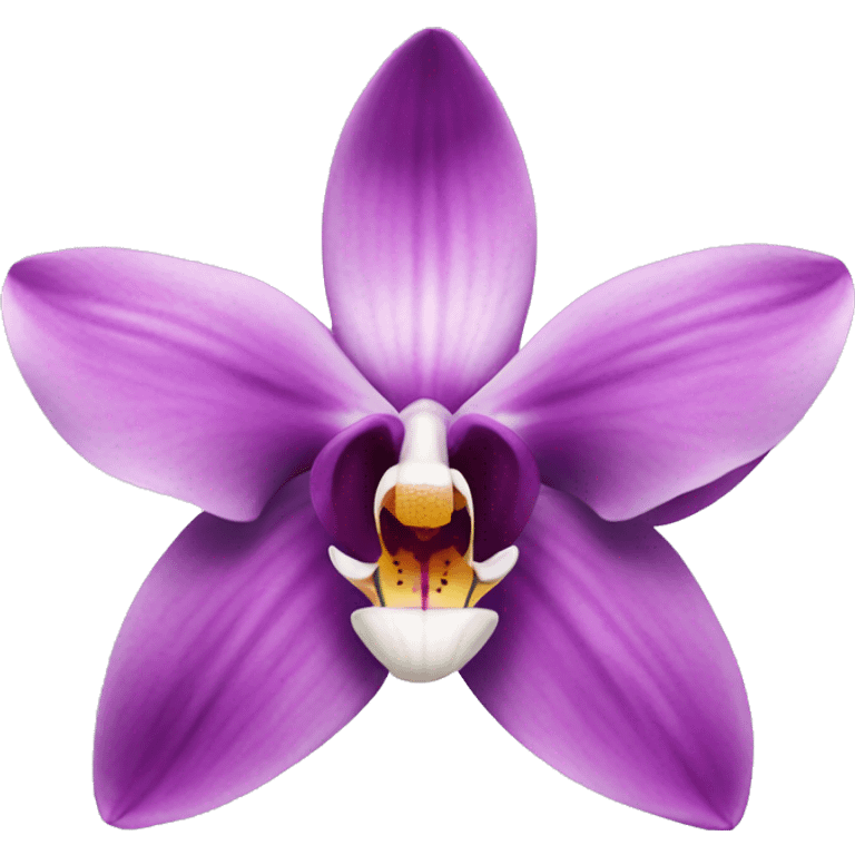 Letter v orchid emoji