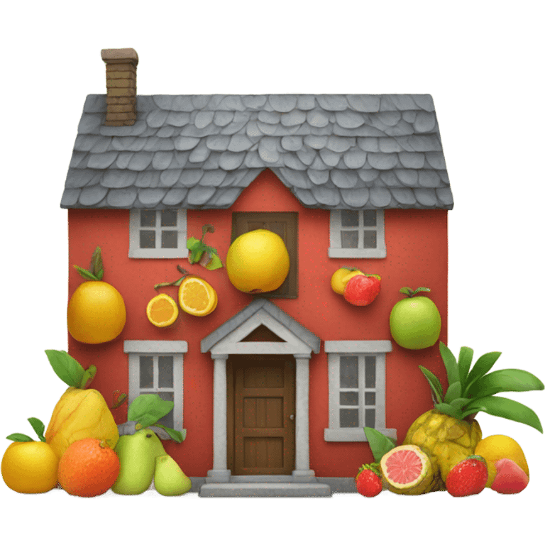 House made of fruit emoji