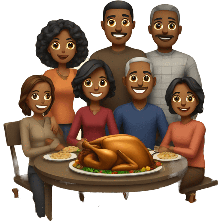 Thanksgiving family  emoji