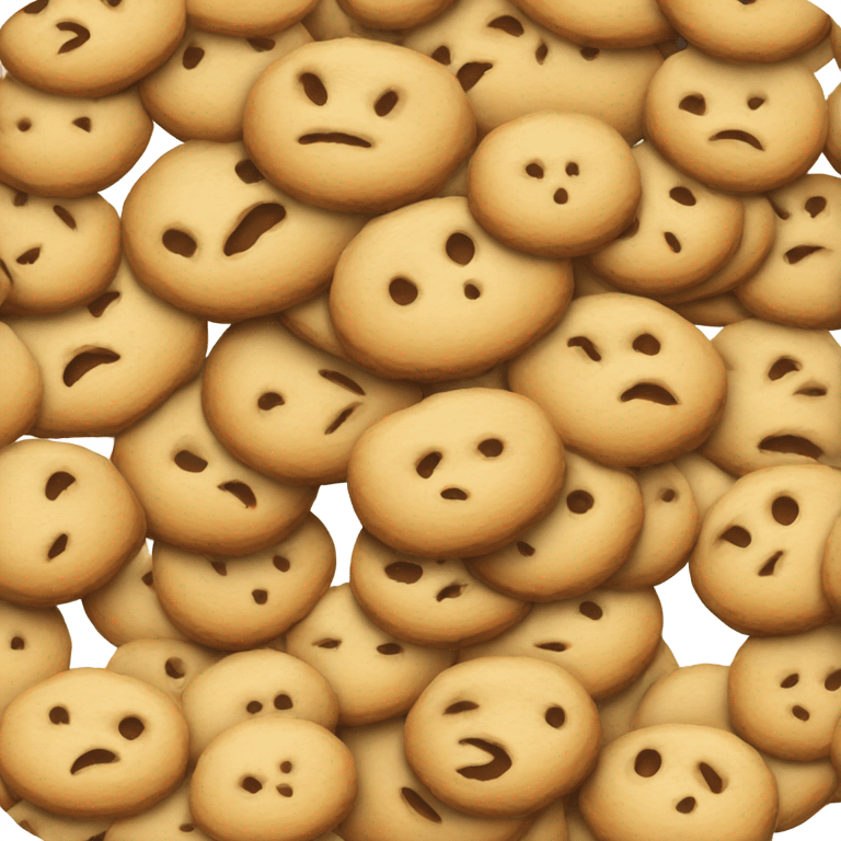 Beige cookie emoji