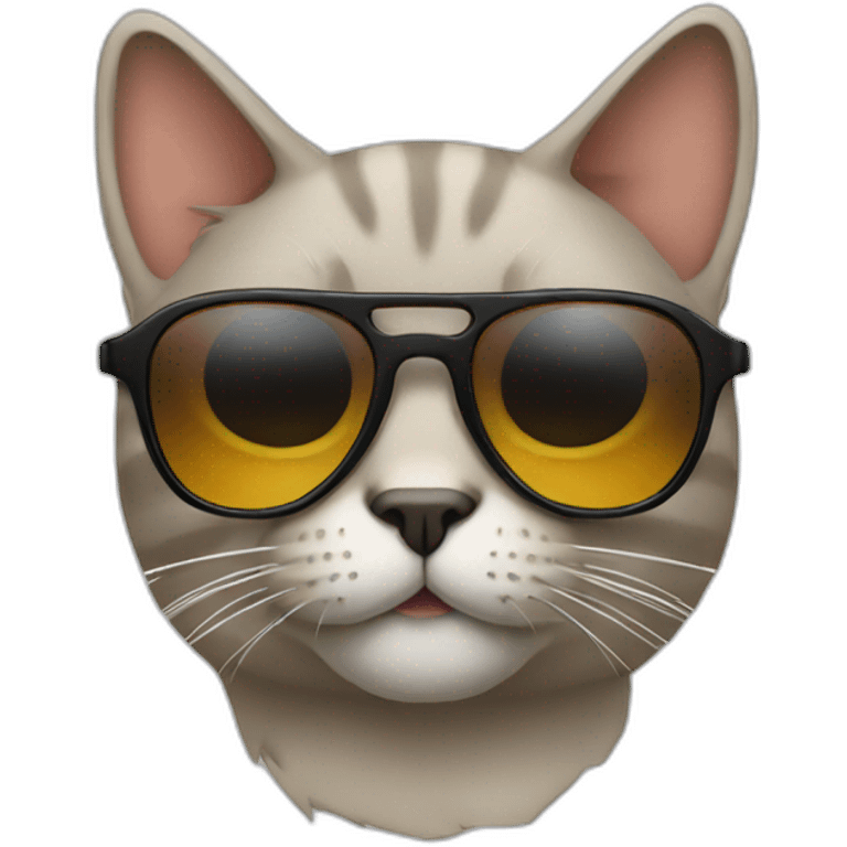 Cat with sunglasses emoji