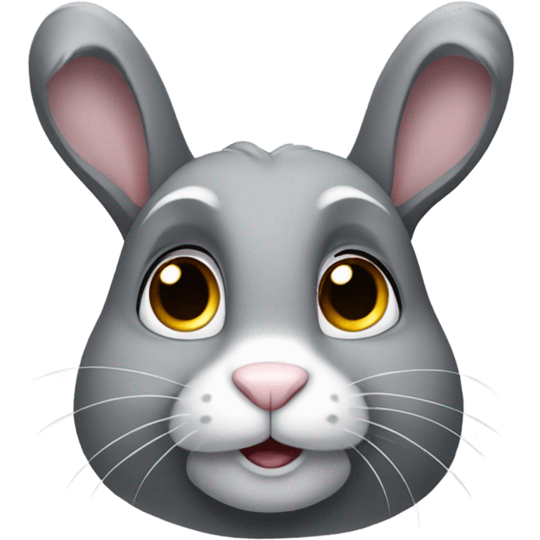 Grey rabbit emoji