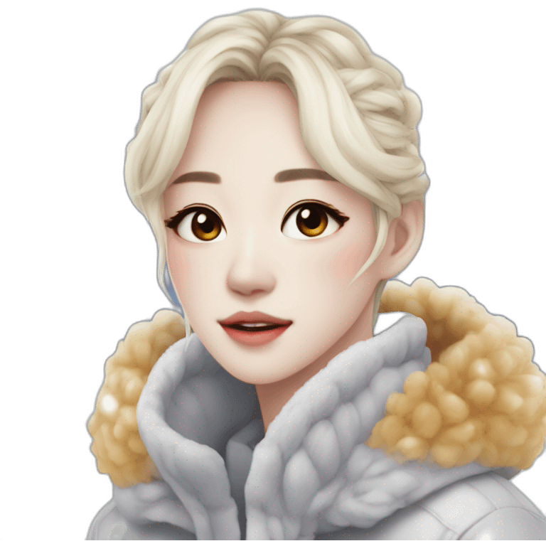 Winter from aespa kpop writing a book emoji