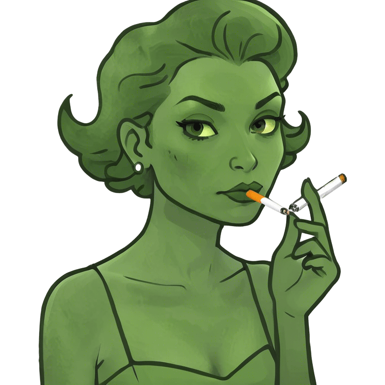 woman with cigarette  emoji