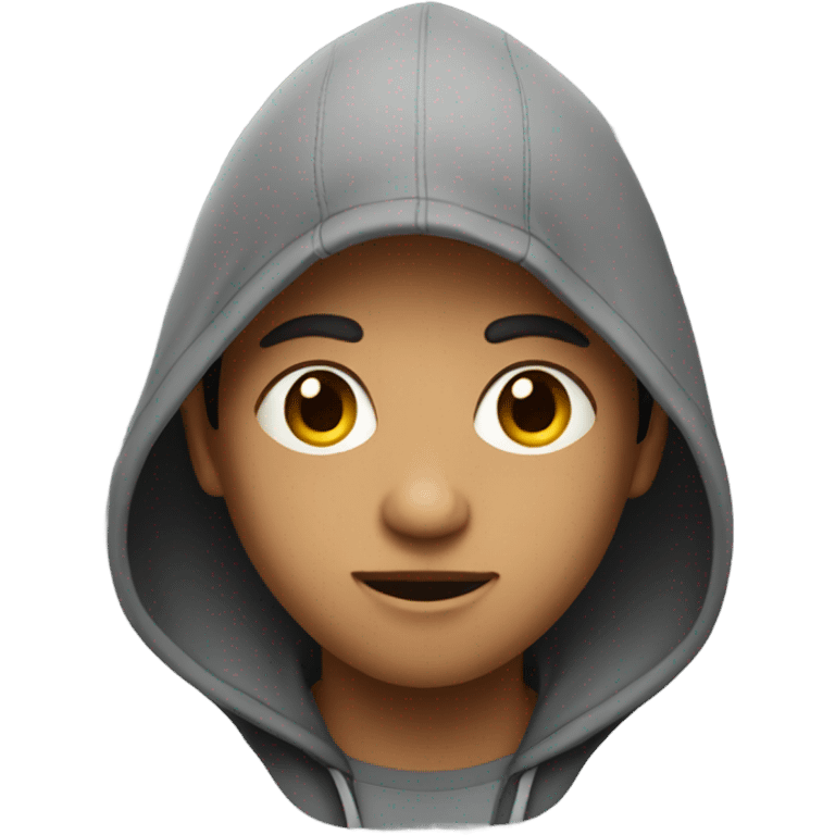 Young man on hudie emoji