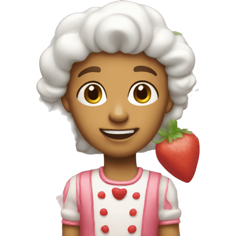 Strawberry shortcake ( food ) emoji