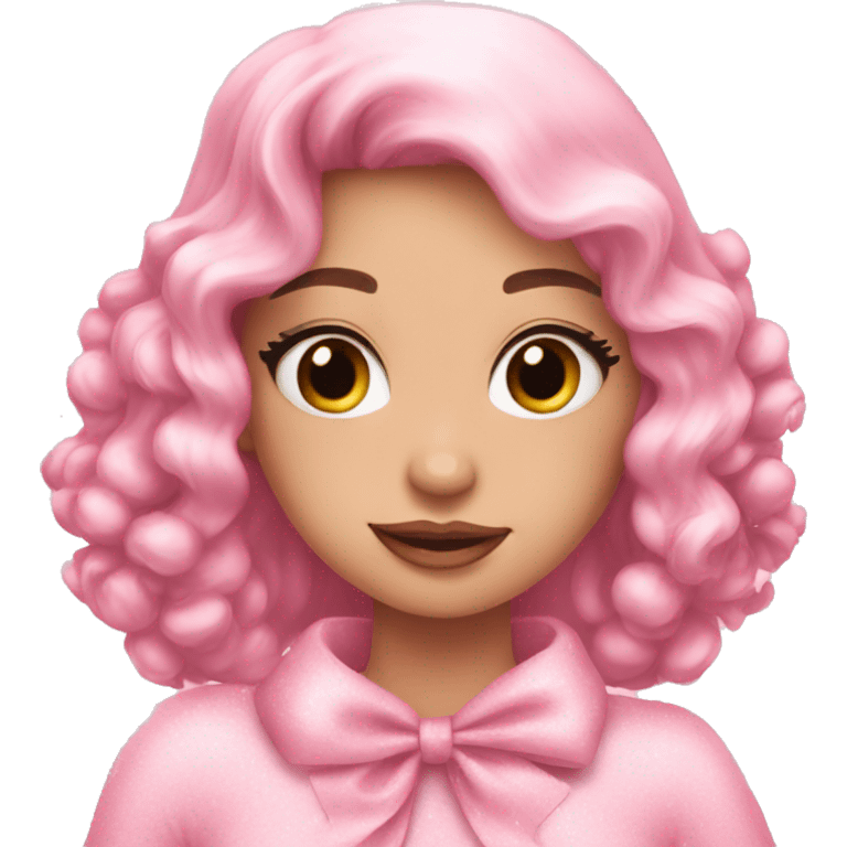 Aesthetic pink Christmas girly emoji